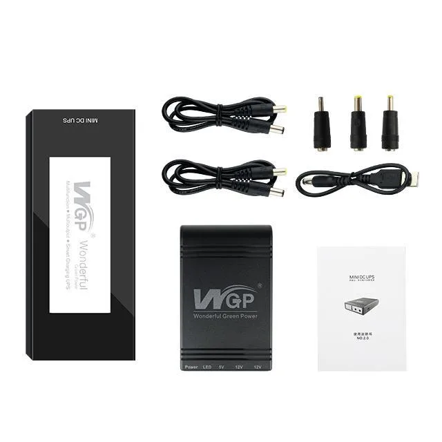 WGP original 5V/12V/12V Multi-Output Mini DC UPS for Wifi Router & ONU