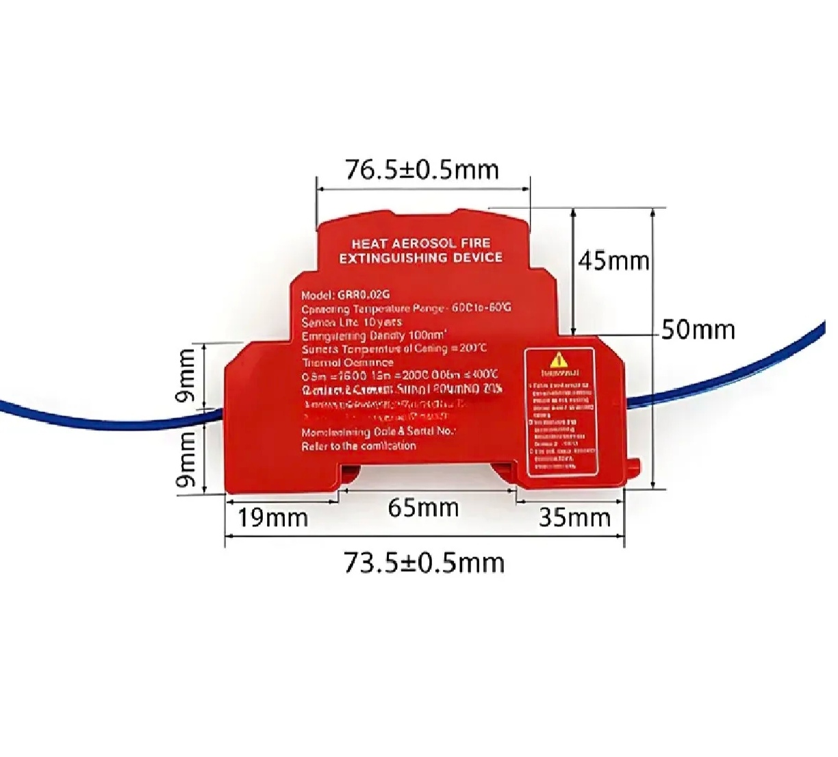HEAT AEROSOL FIRE  EXTINGUISHING DEVICE